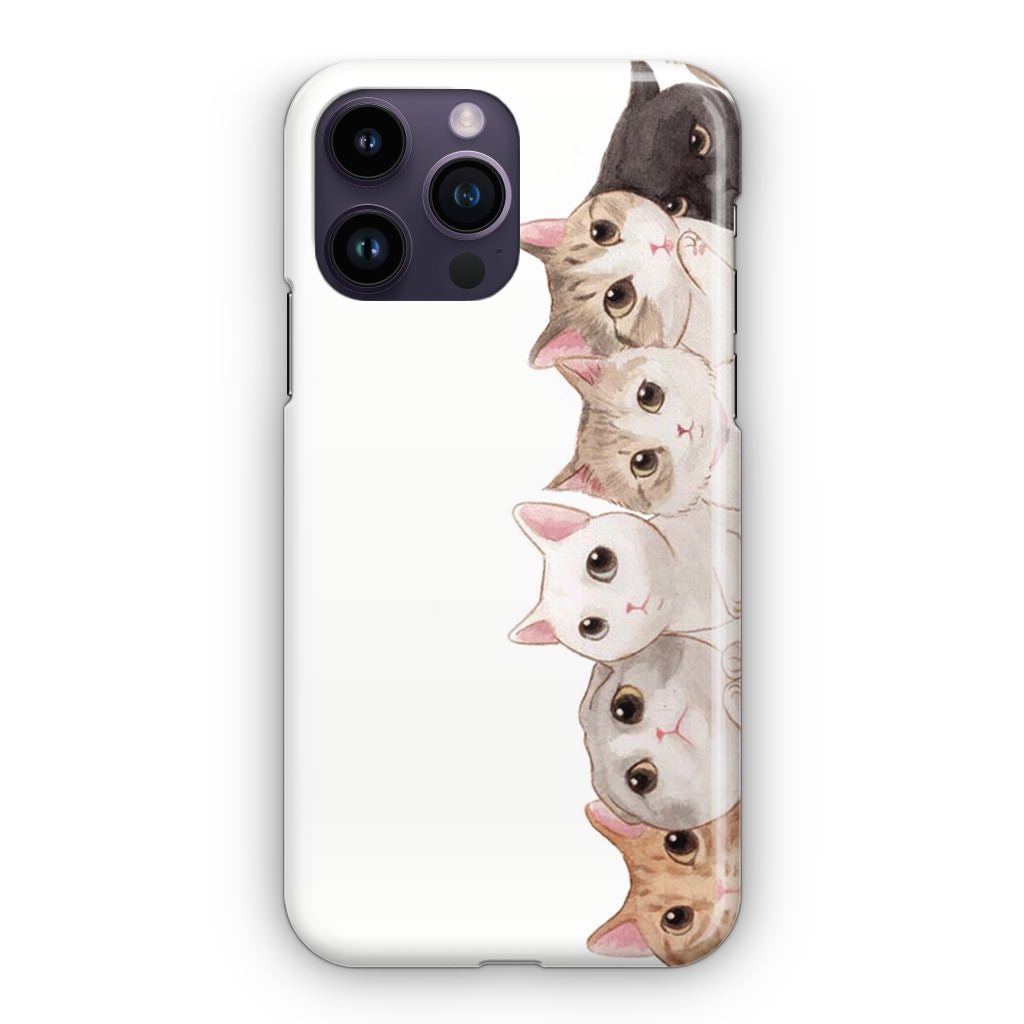 Cute Cats Vertical iPhone 14 Pro / 14 Pro Max Case