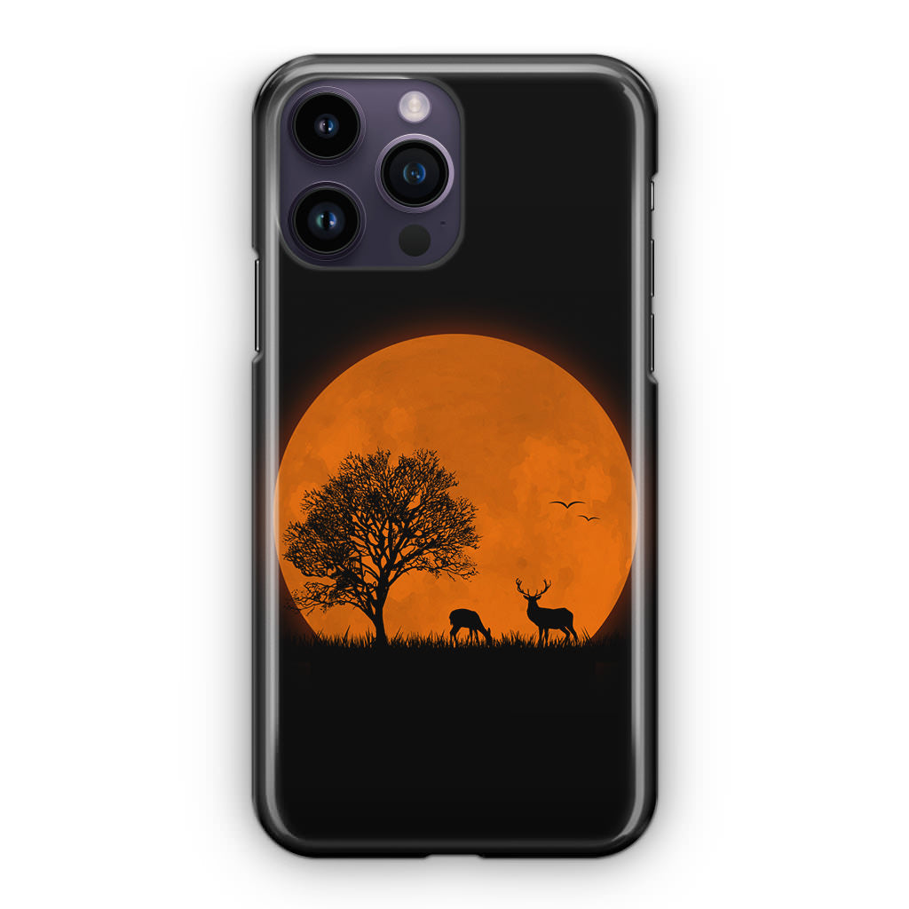 Deer Silhouette iPhone 14 Pro / 14 Pro Max Case