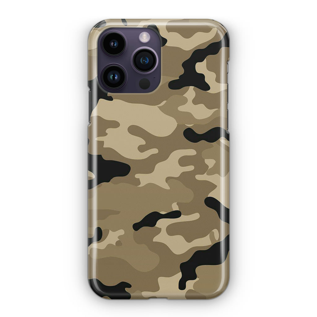 Desert Military Camo iPhone 14 Pro / 14 Pro Max Case