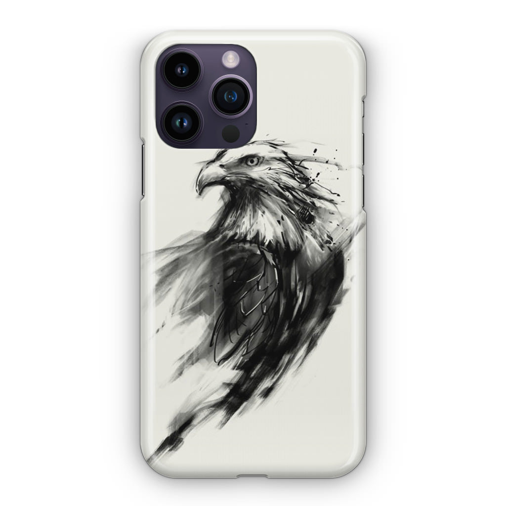 Eagle Art Black Ink iPhone 14 Pro / 14 Pro Max Case