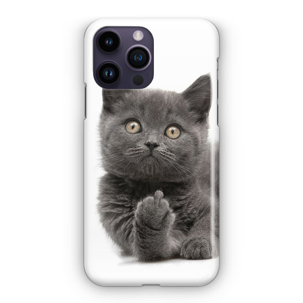 Finger British Shorthair Cat iPhone 14 Pro / 14 Pro Max Case