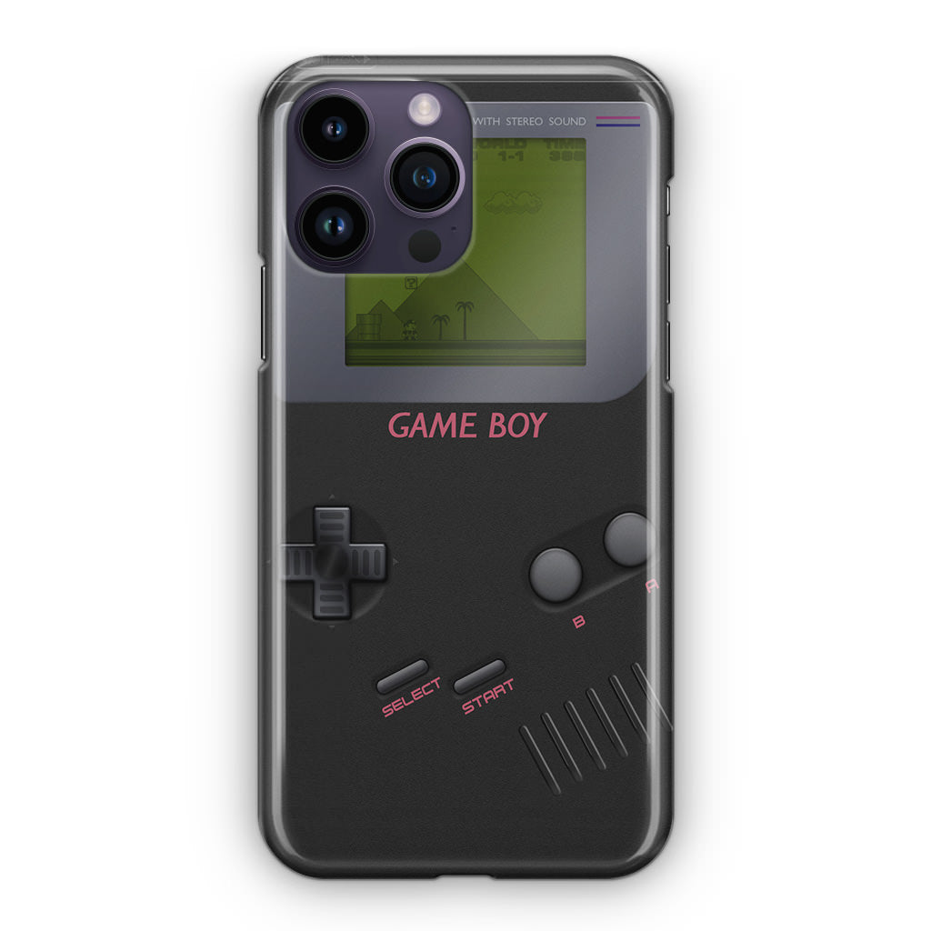 Game Boy Black Model iPhone 14 Pro / 14 Pro Max Case