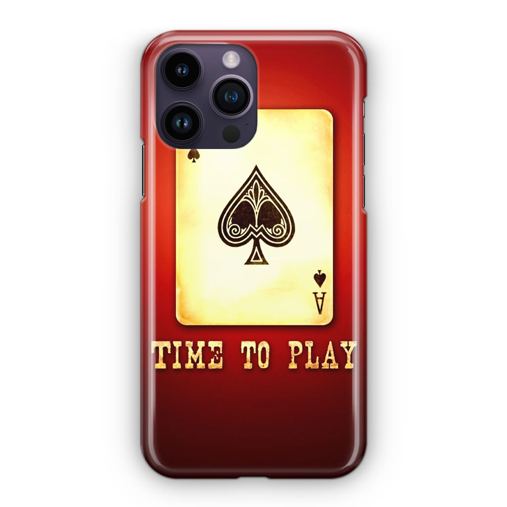 Game Card Time To Play iPhone 14 Pro / 14 Pro Max Case