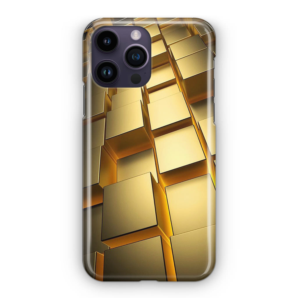 Golden Cubes iPhone 15 Pro / 15 Pro Max Case