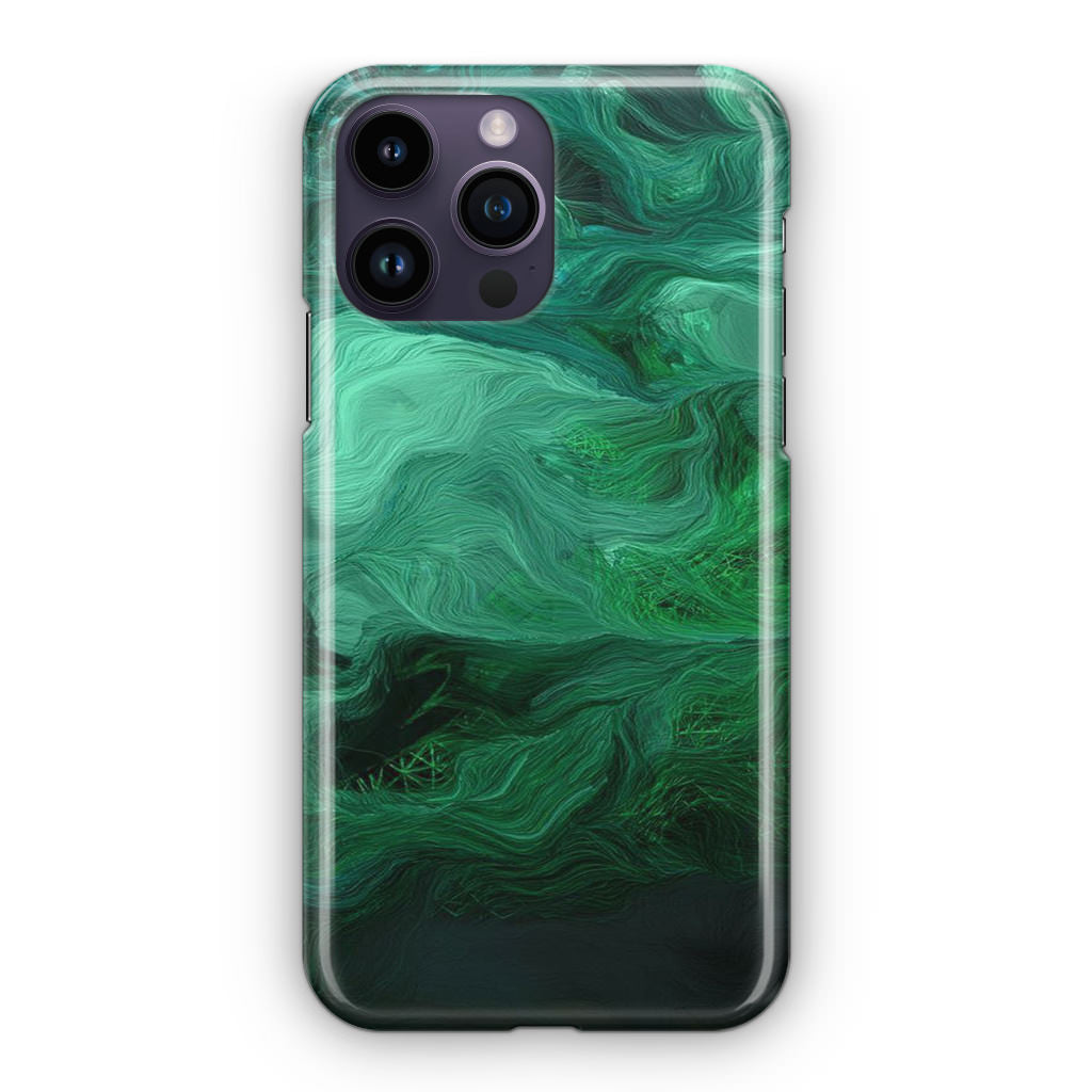 Green Abstract Art iPhone 14 Pro / 14 Pro Max Case