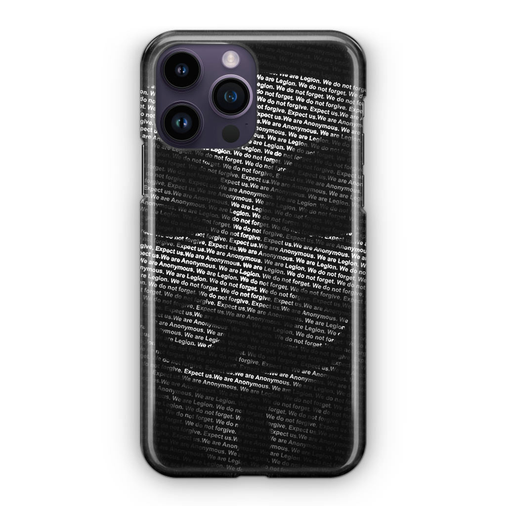 Guy Fawkes Mask Anonymous iPhone 14 Pro / 14 Pro Max Case