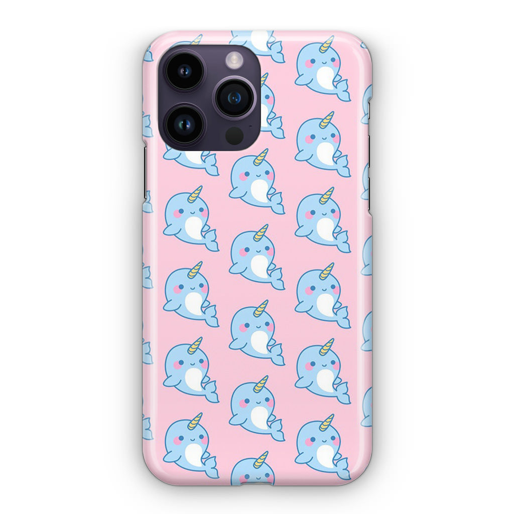 Horned Whales Pattern iPhone 14 Pro / 14 Pro Max Case