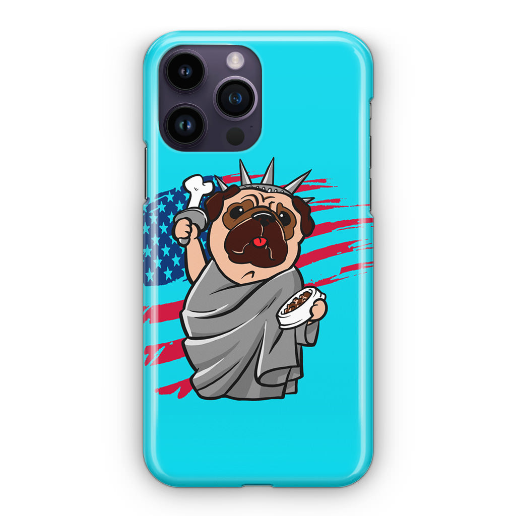 Independence Day Pug iPhone 14 Pro / 14 Pro Max Case