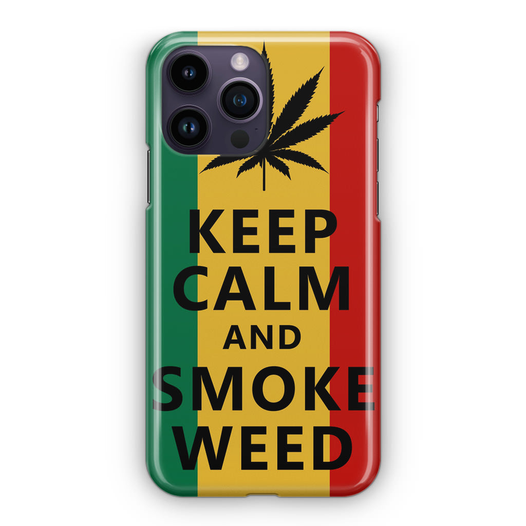 Keep Calm And Smoke Weed iPhone 14 Pro / 14 Pro Max Case