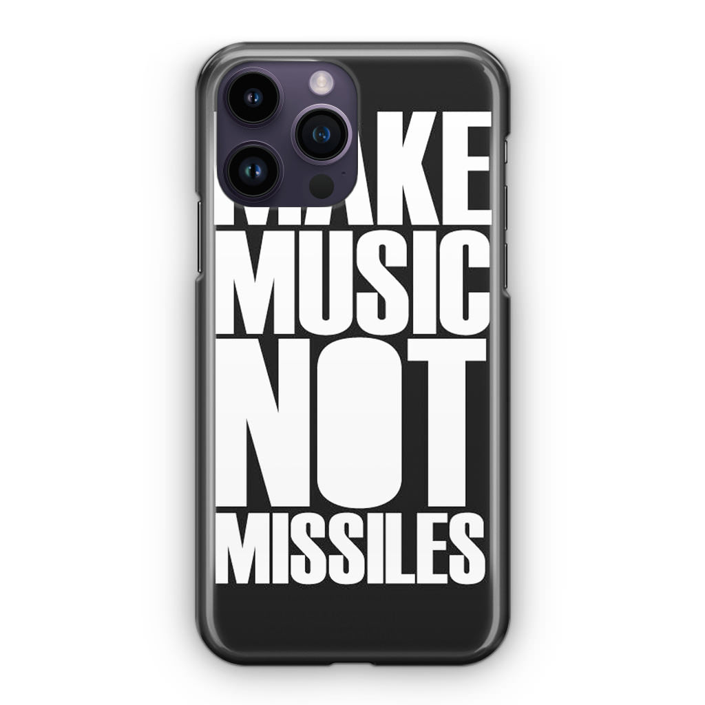 Make Music Not Missiles iPhone 14 Pro / 14 Pro Max Case