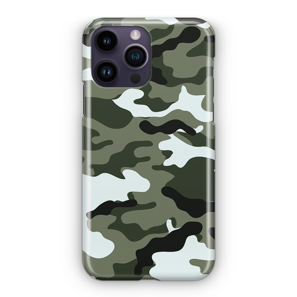 Military Green Camo iPhone 14 Pro / 14 Pro Max Case