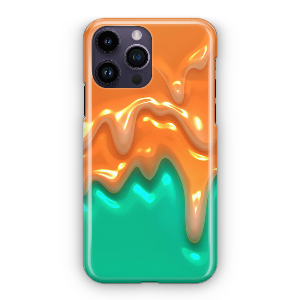 Orange Paint Dripping iPhone 14 Pro / 14 Pro Max Case