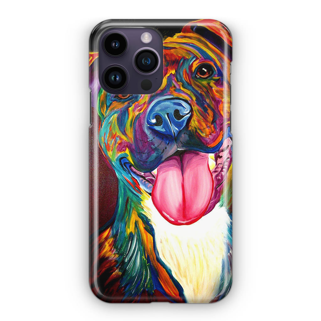 Pitbull Painting Art iPhone 14 Pro / 14 Pro Max Case