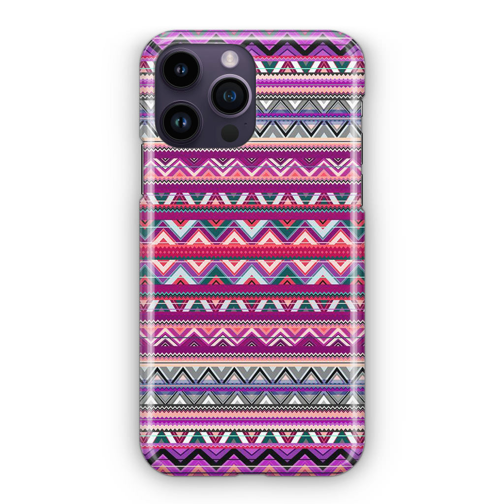 Purple Aztec Art iPhone 14 Pro / 14 Pro Max Case