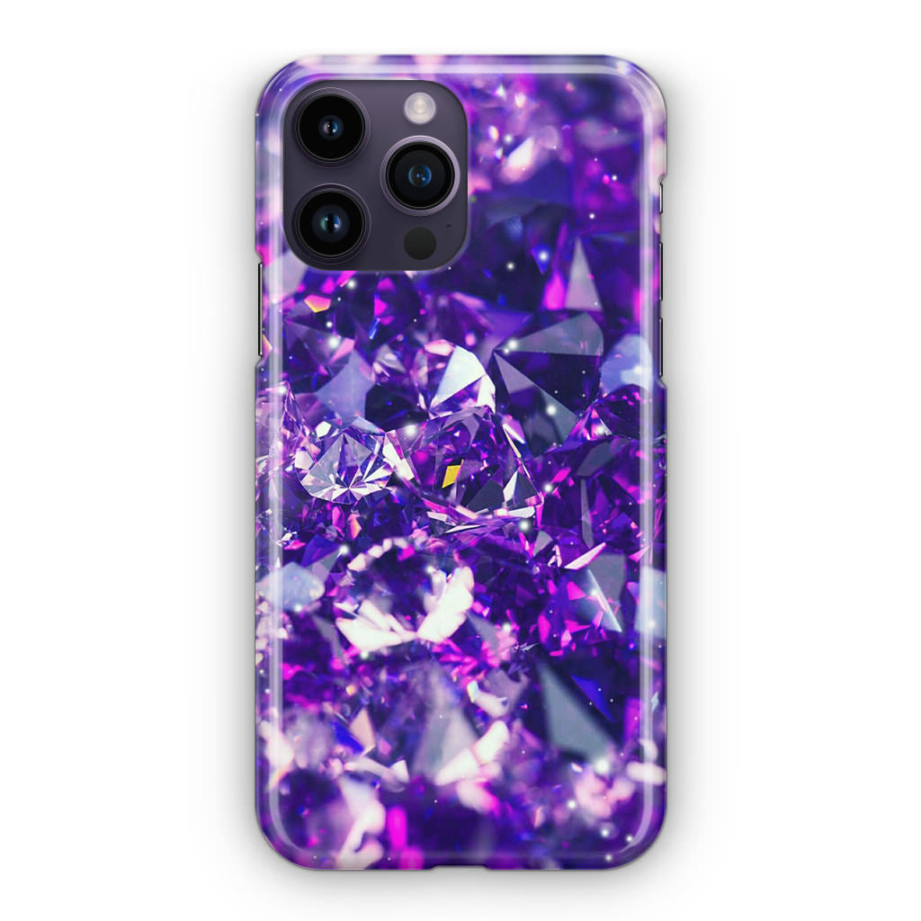 Purple Crystal iPhone 14 Pro / 14 Pro Max Case