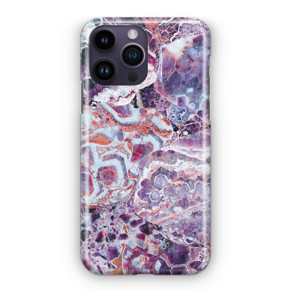 Purple Marble iPhone 14 Pro / 14 Pro Max Case