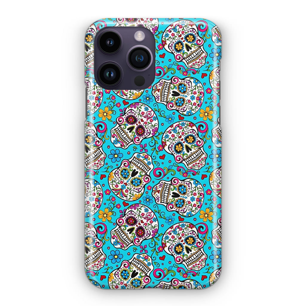 Skull Floral Sugar iPhone 14 Pro / 14 Pro Max Case