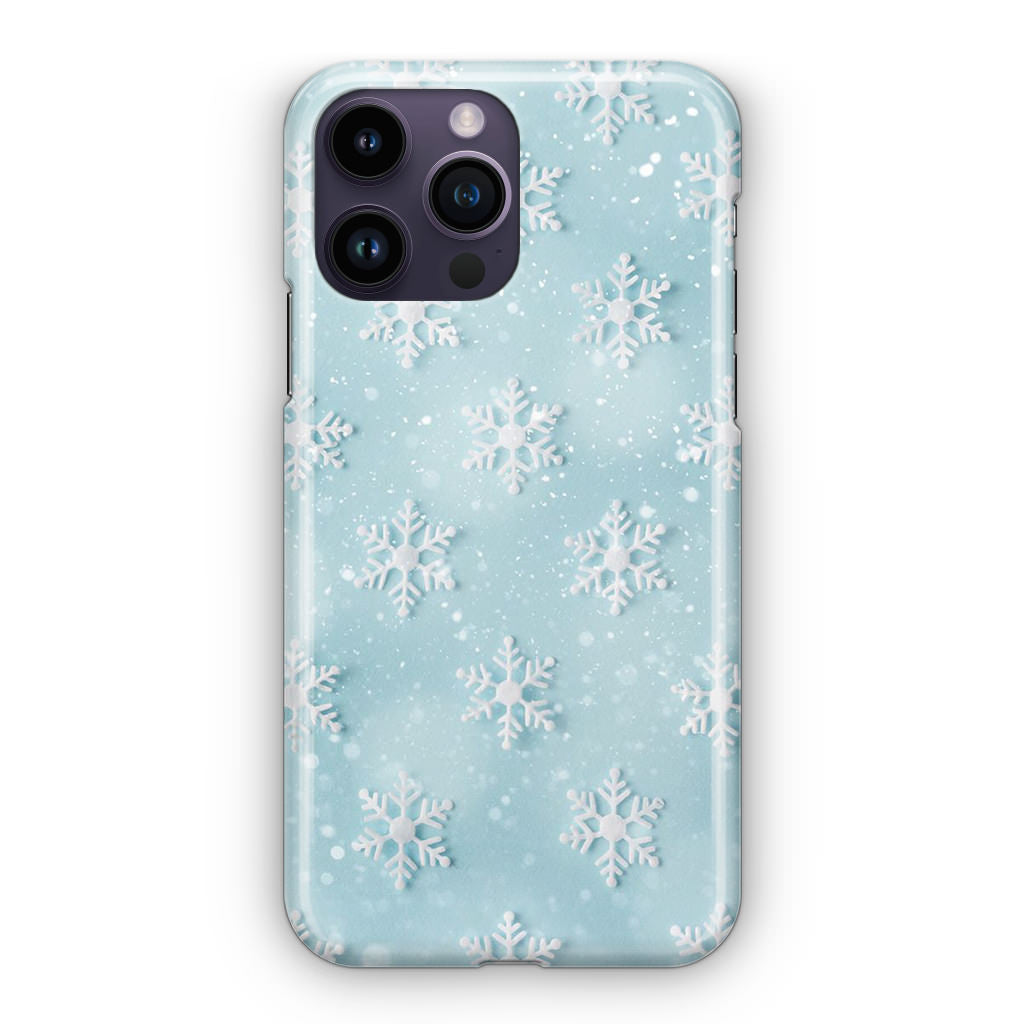 Snowflakes Pattern iPhone 14 Pro / 14 Pro Max Case