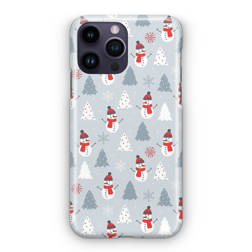 Snowmans Pattern iPhone 14 Pro / 14 Pro Max Case