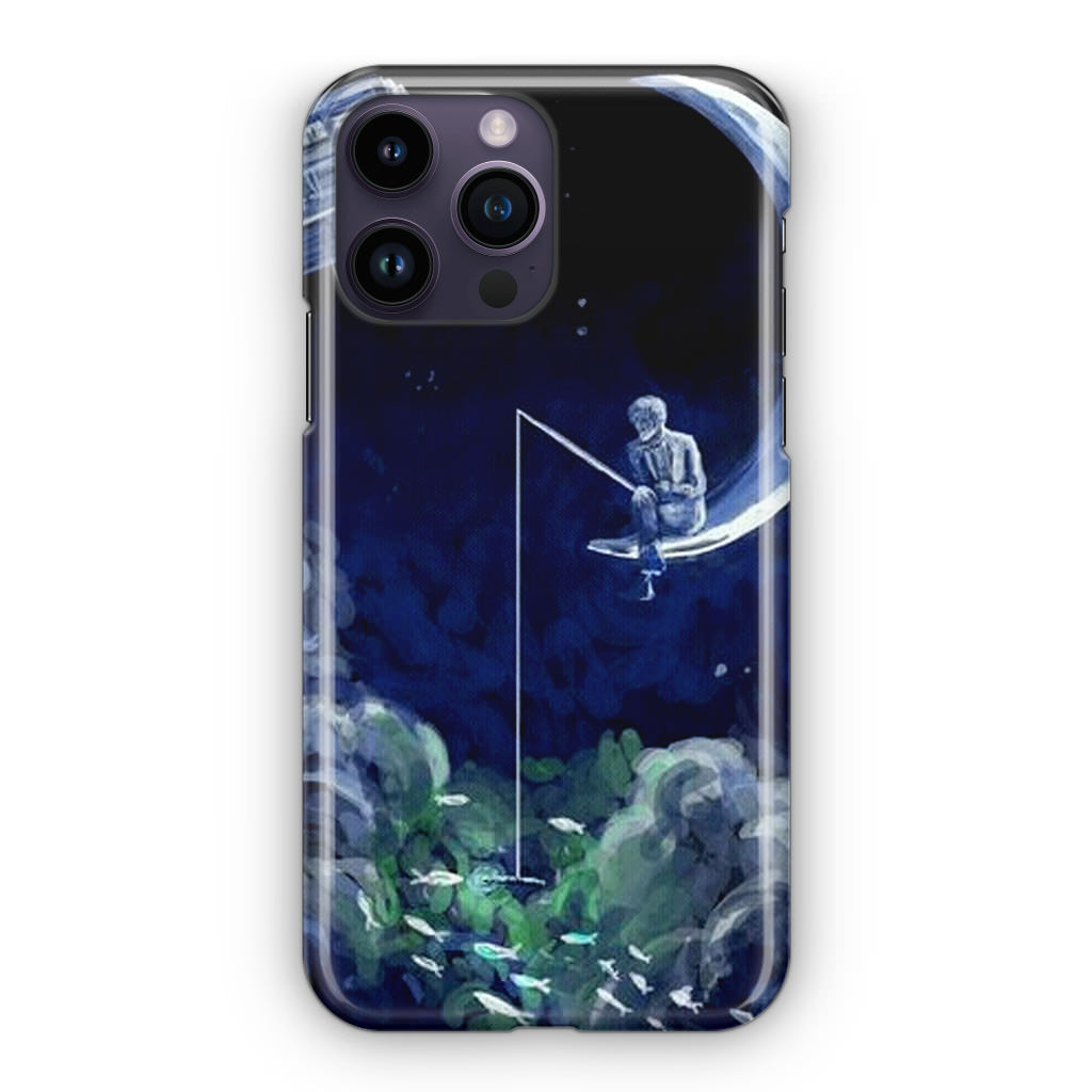 Tardis Walking To The Moon iPhone 14 Pro / 14 Pro Max Case