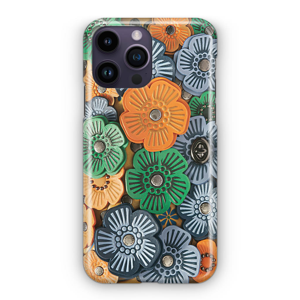 Tea Rose Applique iPhone 14 Pro / 14 Pro Max Case