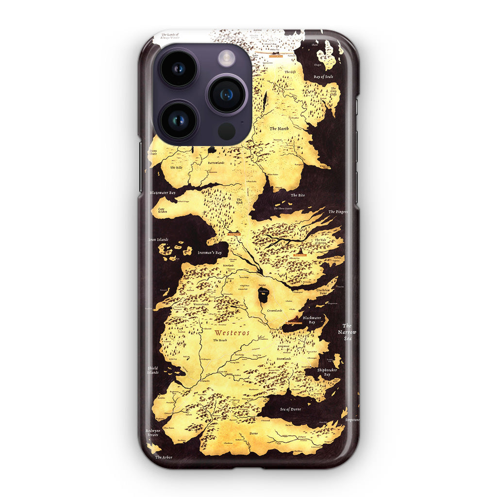 Westeros Map iPhone 14 Pro / 14 Pro Max Case