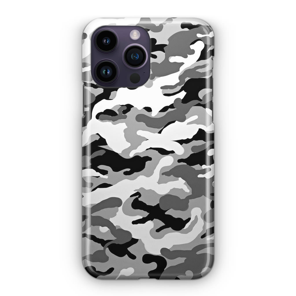 Winter Army Camo iPhone 14 Pro / 14 Pro Max Case