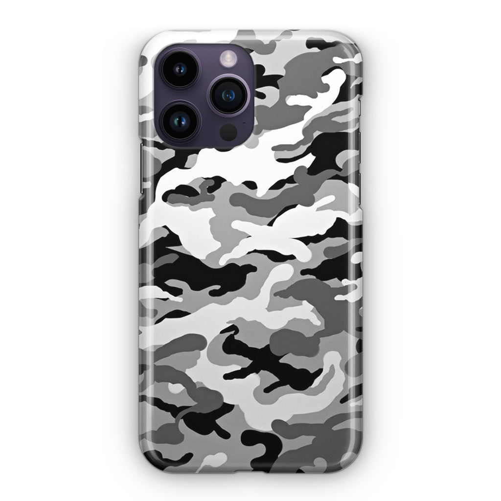 Winter Army Camo iPhone 15 Pro / 15 Pro Max Case
