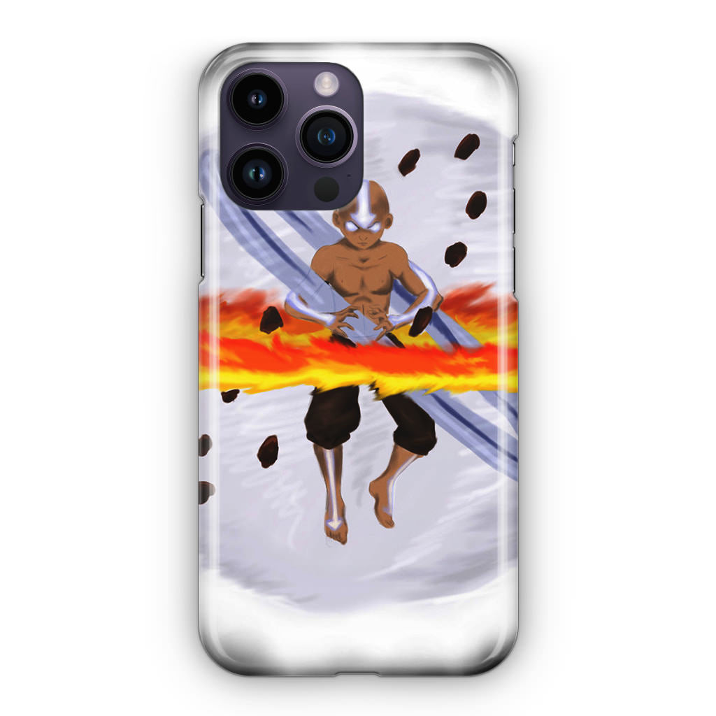 Avatar Aang Controls Four Elements iPhone 14 Pro / 14 Pro Max Case