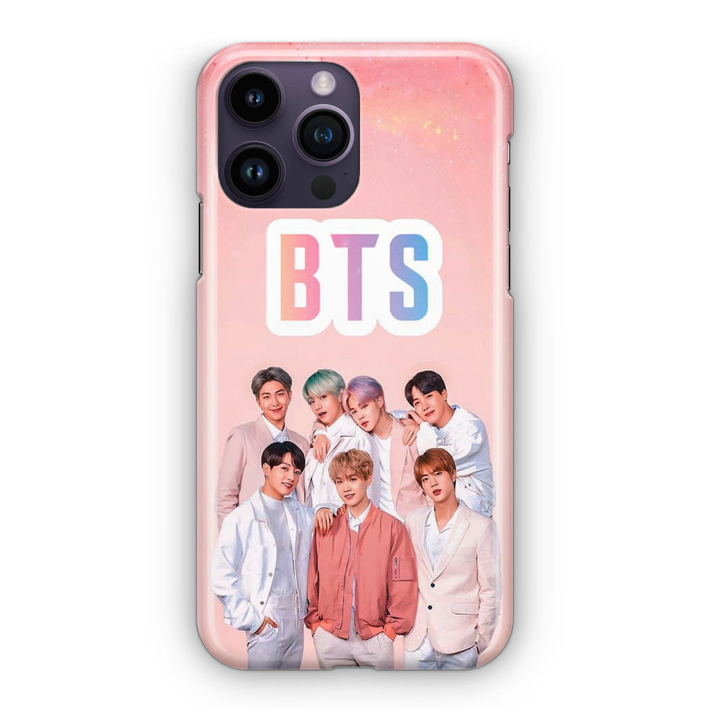 BTS Member in Pink iPhone 14 Pro / 14 Pro Max Case