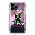 Creeper Glass Broken Violet iPhone 15 Pro / 15 Pro Max Case