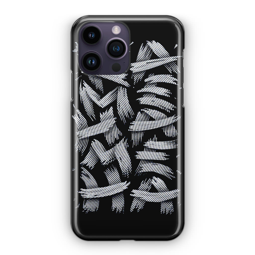 Dragon Ball Kamehameha Font Art iPhone 14 Pro / 14 Pro Max Case