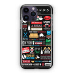 Friends TV Show Quotes Poster iPhone 15 Pro / 15 Pro Max Case