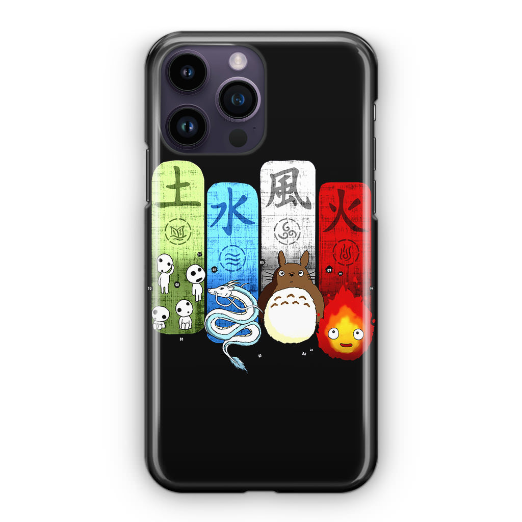 Ghibli Elemental Charms iPhone 15 Pro / 15 Pro Max Case