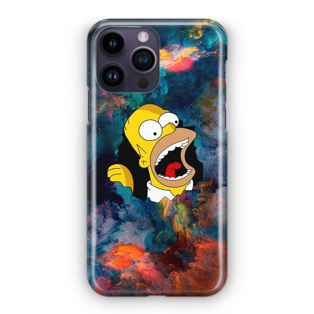 Homer Behind The Black Hole iPhone 14 Pro / 14 Pro Max Case