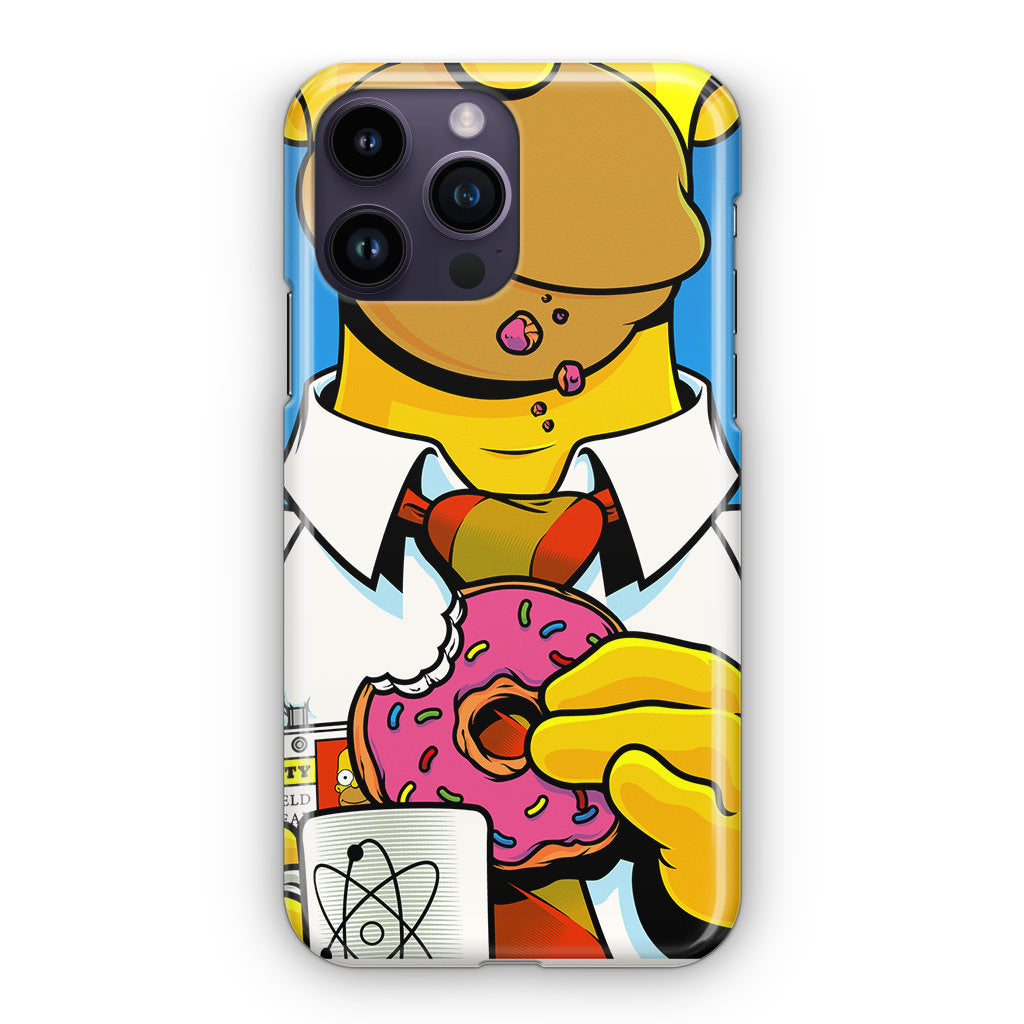 Homer Eats Donut iPhone 14 Pro / 14 Pro Max Case