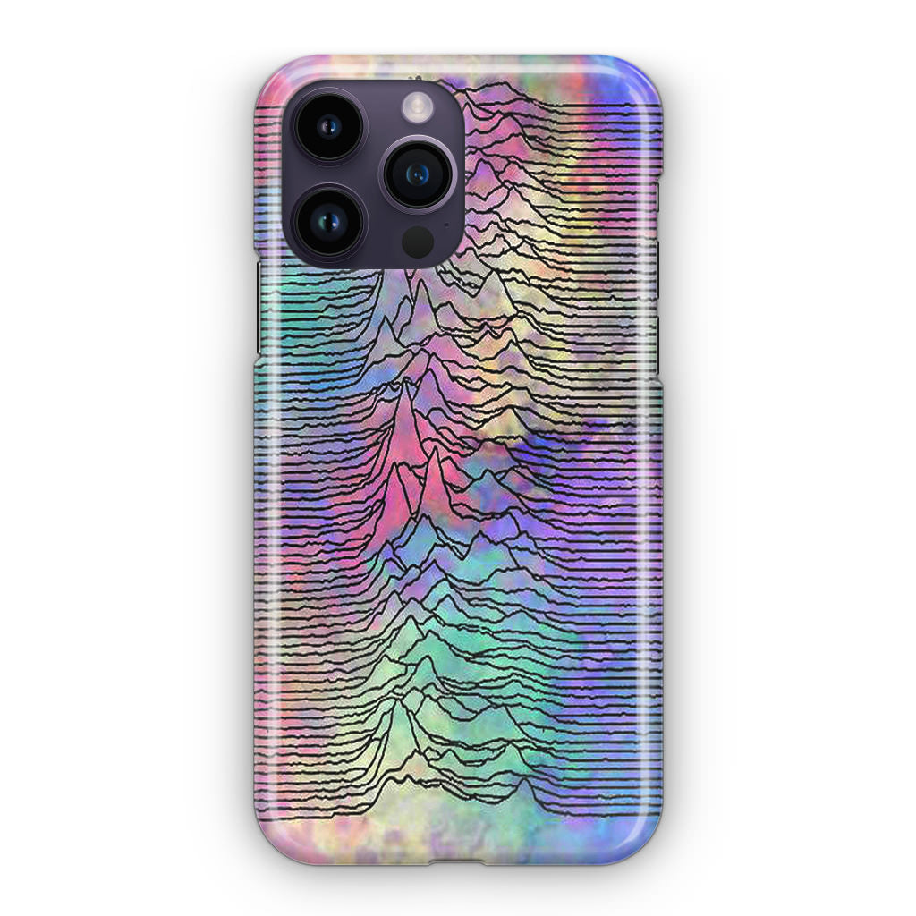 Joy Division Unknown Pleasures Colorful iPhone 14 Pro / 14 Pro Max Case