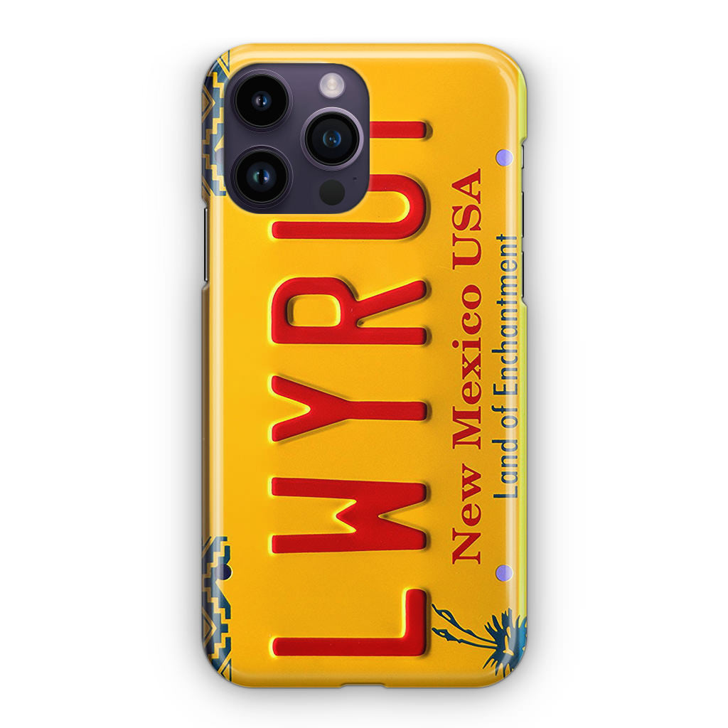 LWYRUP License Plate iPhone 14 Pro / 14 Pro Max Case