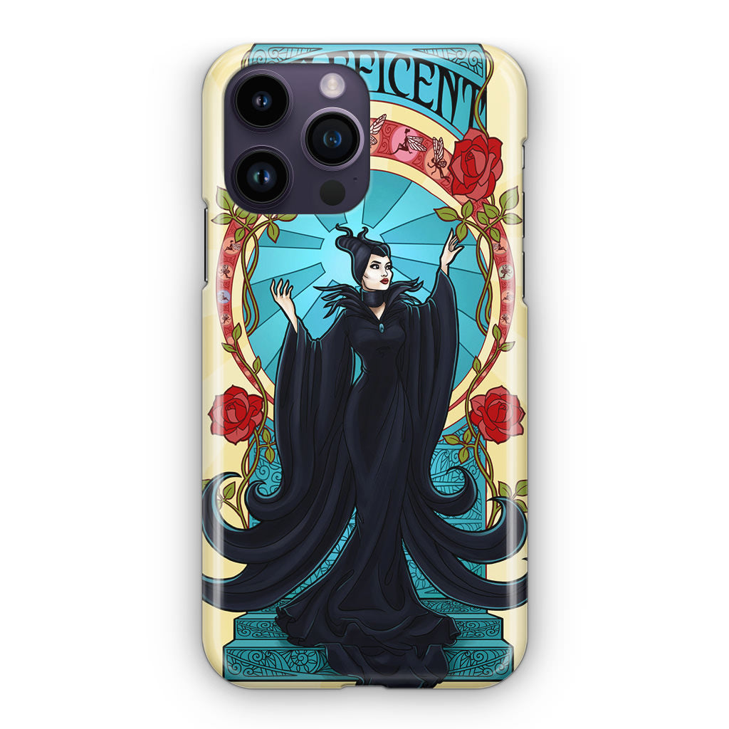 Maleficent With Flower iPhone 14 Pro / 14 Pro Max Case