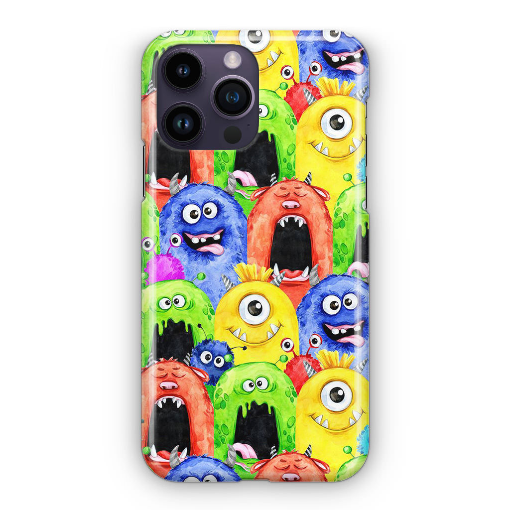 Monster Watercolor Art iPhone 14 Pro / 14 Pro Max Case