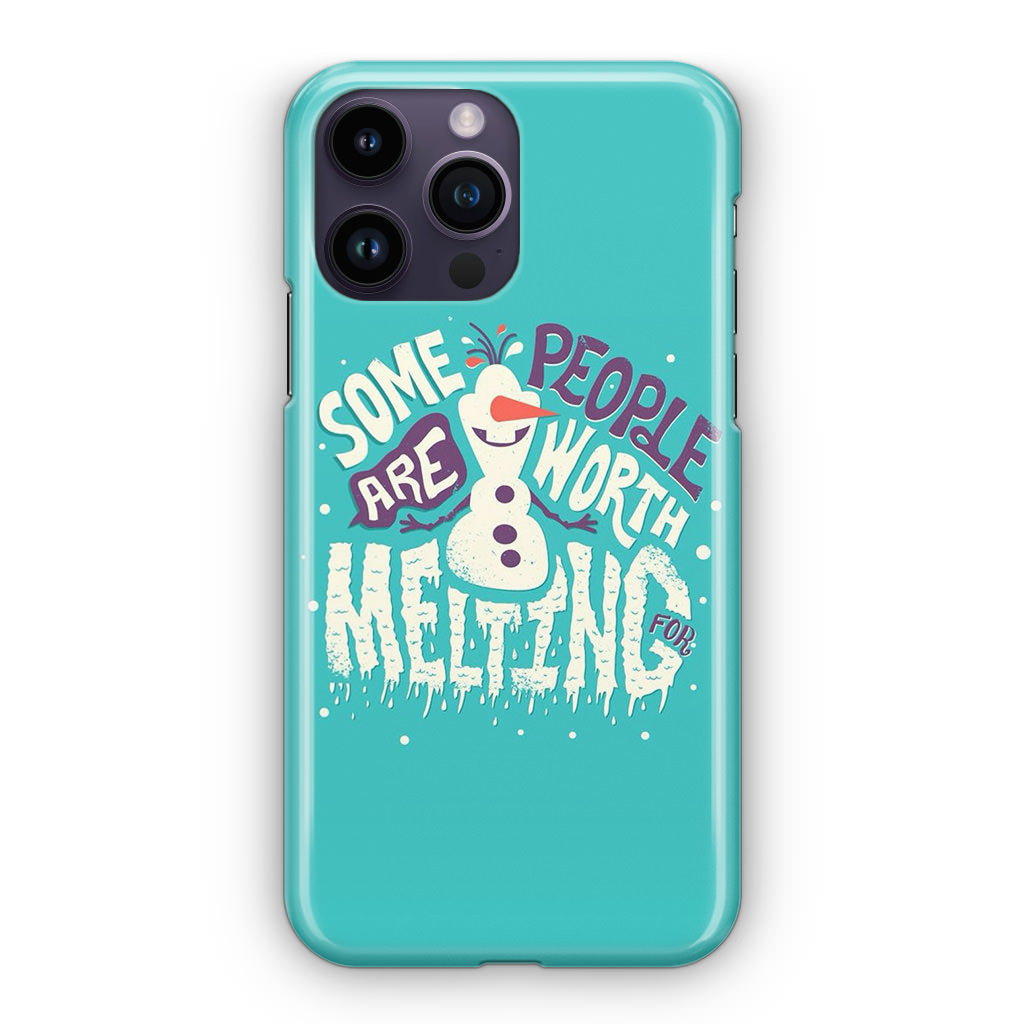 Olaf Frozen Is Melting iPhone 14 Pro / 14 Pro Max Case