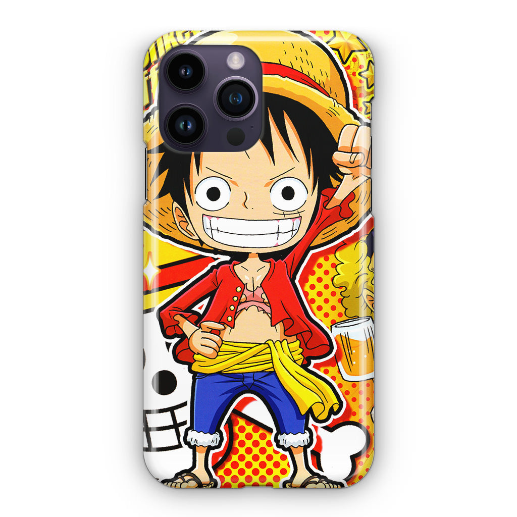 One Piece Cute Luffy iPhone 14 Pro / 14 Pro Max Case