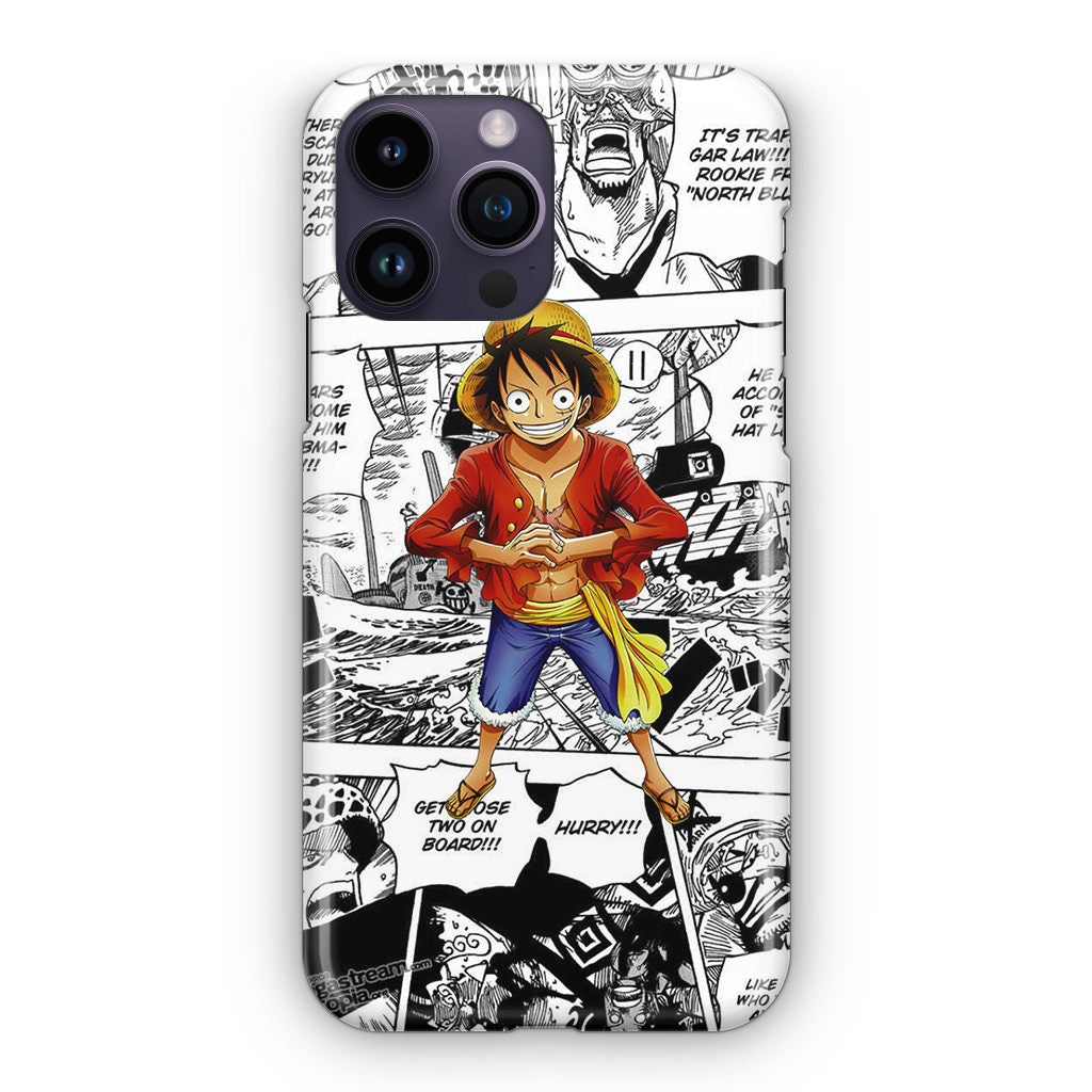 One Piece Luffy Comics iPhone 14 Pro / 14 Pro Max Case