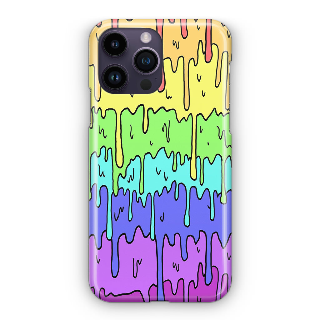 Pastel Kawaii Melting Rainbow iPhone 14 Pro / 14 Pro Max Case