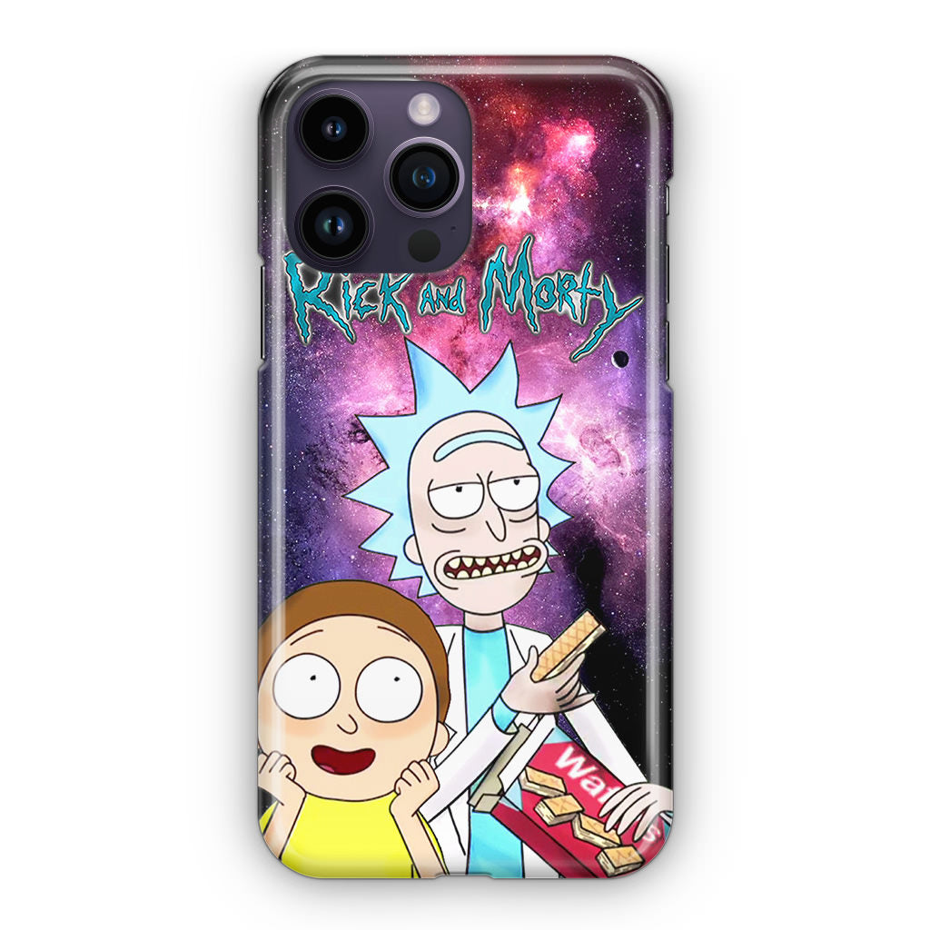 Rick And Morty Nebula Space iPhone 14 Pro / 14 Pro Max Case