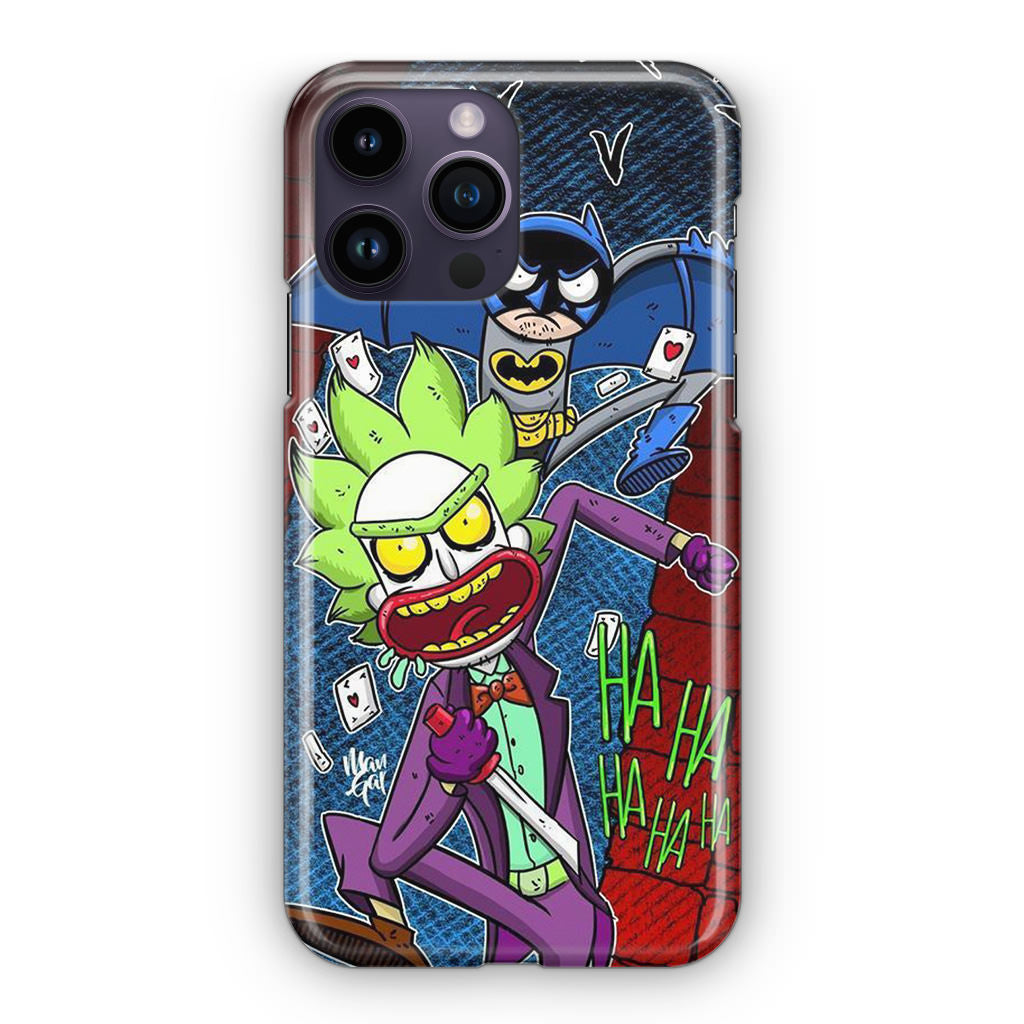 Rick And Morty Bat And Joker Clown iPhone 14 Pro / 14 Pro Max Case