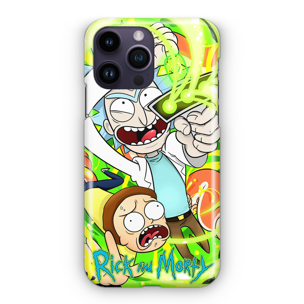 Rick And Morty Shoot Portal Gun iPhone 14 Pro / 14 Pro Max Case