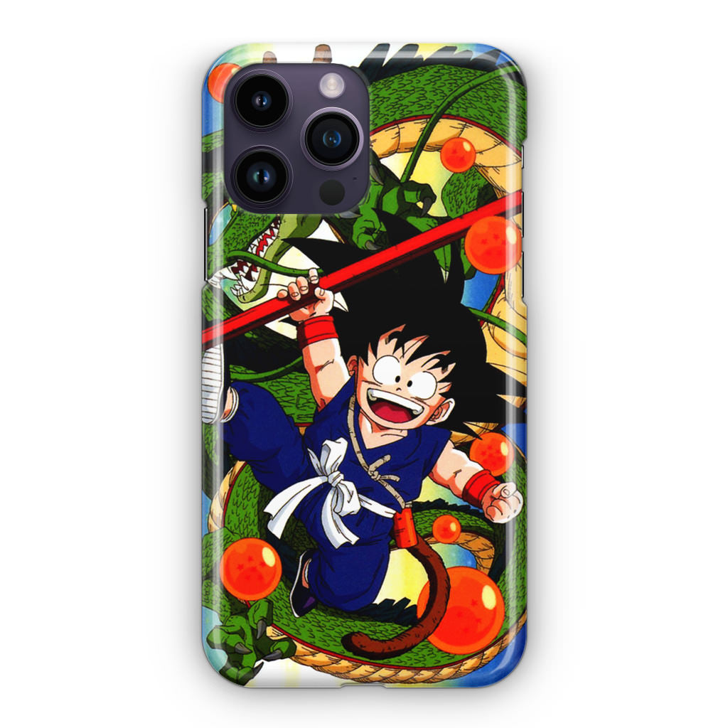 Shenlong And Little Goku Dragon Ball iPhone 14 Pro / 14 Pro Max Case