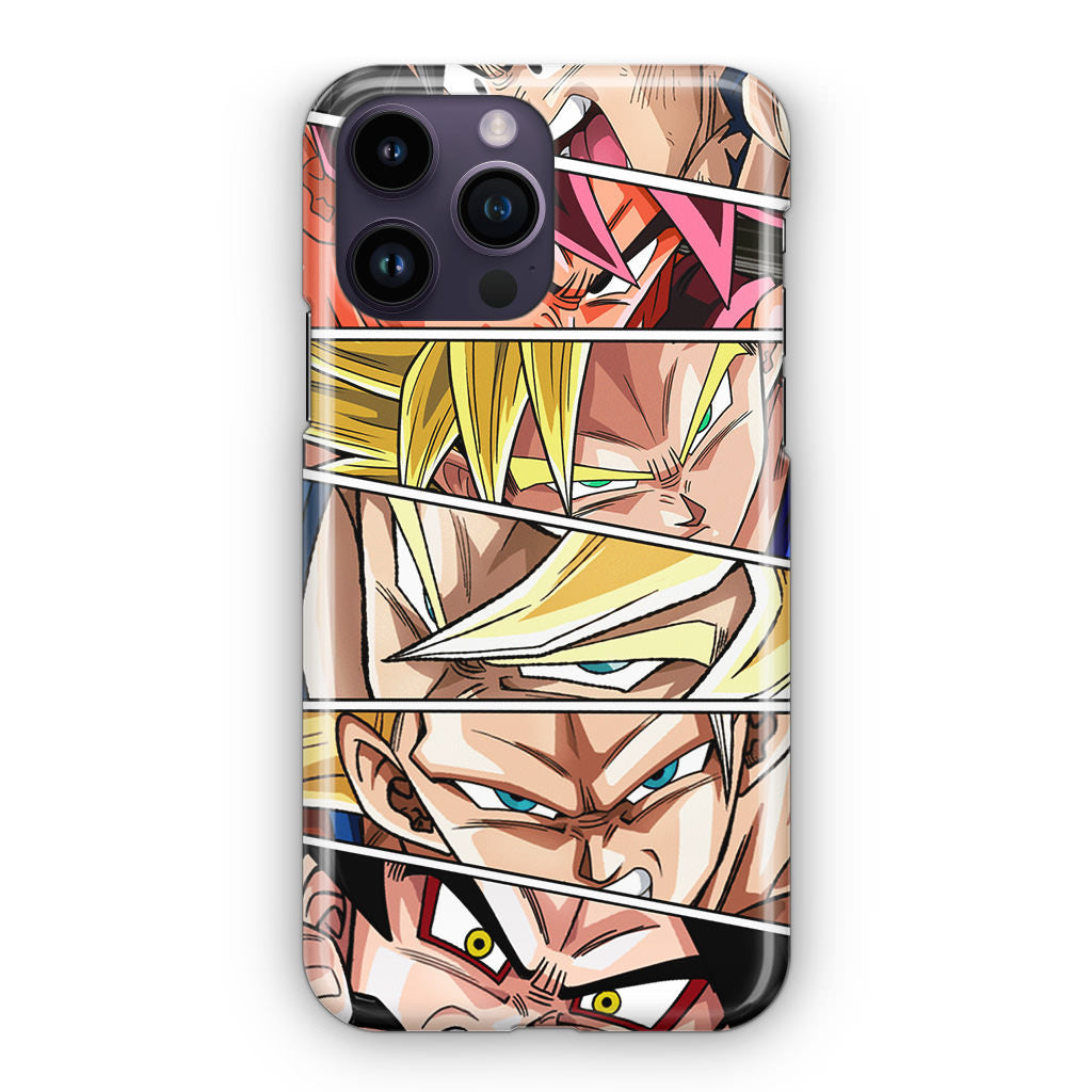 Son Goku Forms iPhone 14 Pro / 14 Pro Max Case