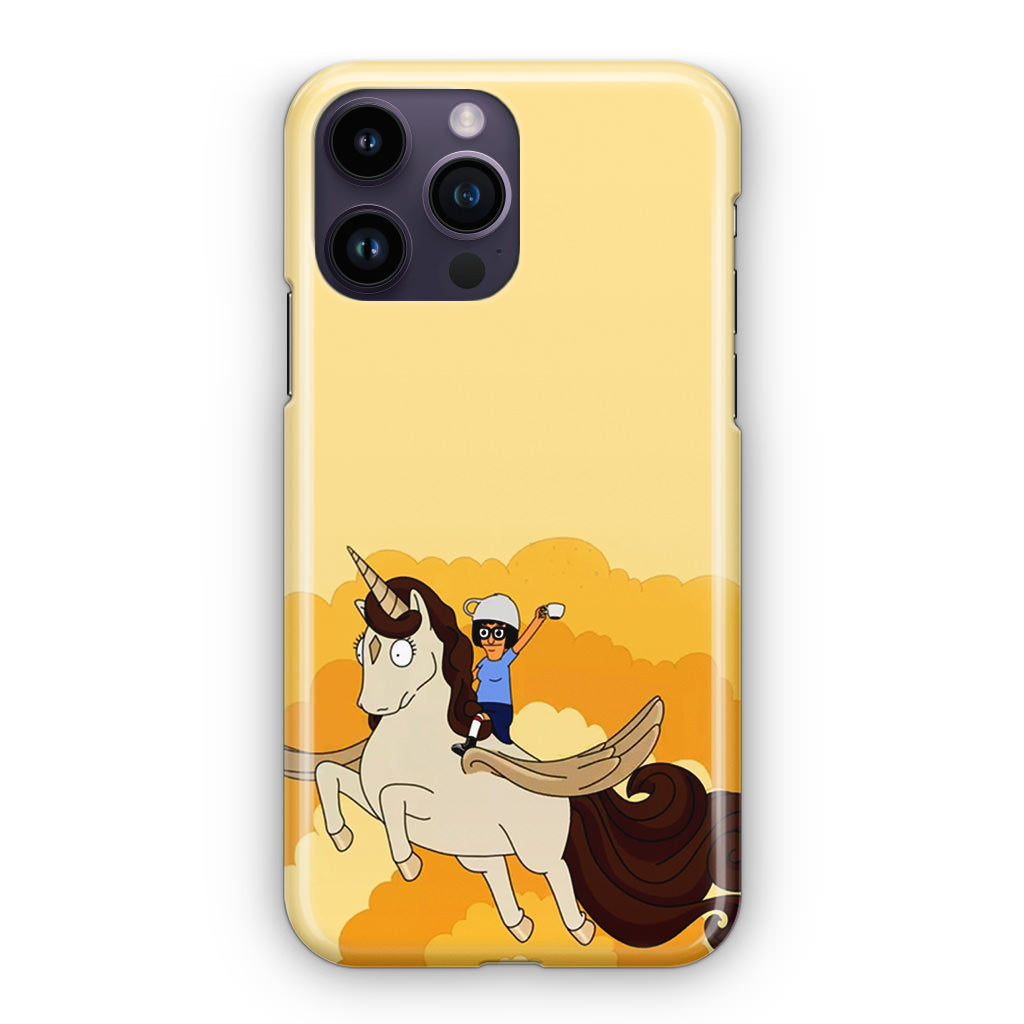 Tina Belcher And Unicorn iPhone 14 Pro / 14 Pro Max Case